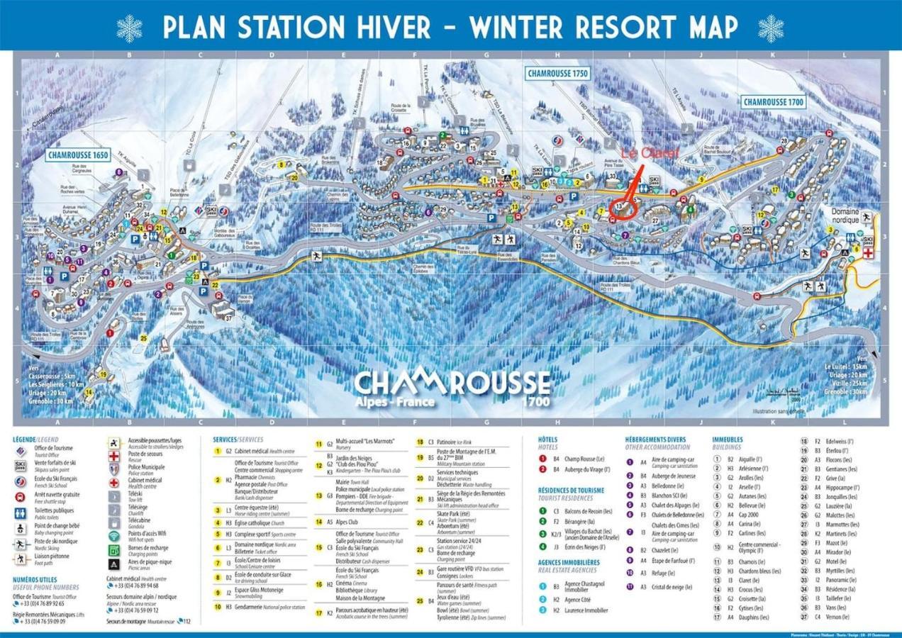 Charmant Studio Cabine Cocoon A 100 M Des Pistes Chamrousse Dış mekan fotoğraf